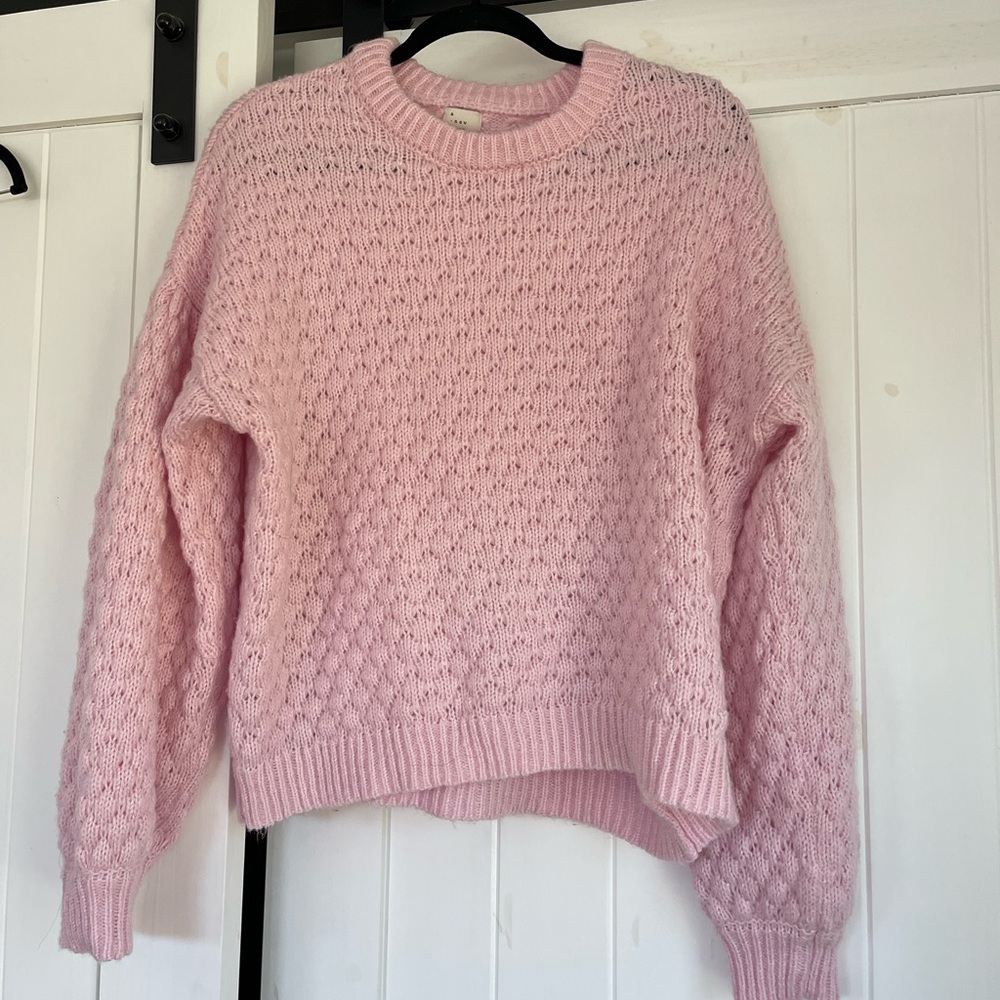 A New Day (Target) soft pink crew neck sweater size L